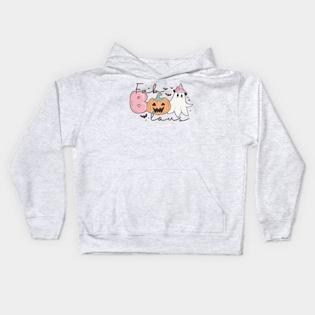 Halloween -Fab Boo Lous Kids Hoodie by SweetDreamZ